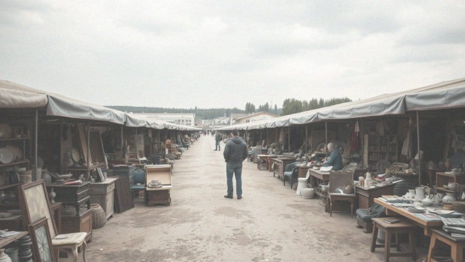 Jakie stragany oferują giełdy staroci w regionie?