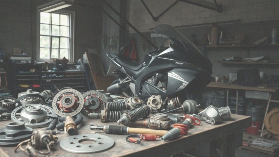 Jakie części motocyklowe są dostępne dla ścigaczy 600?