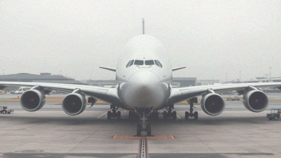 Jakie są właściwości największego samolotu pasażerskiego A380 w Polsce?