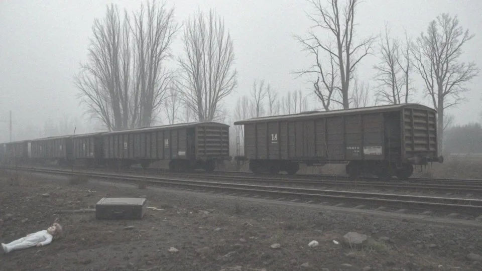 Jakie drastyczne sceny są ukazane w utworze?