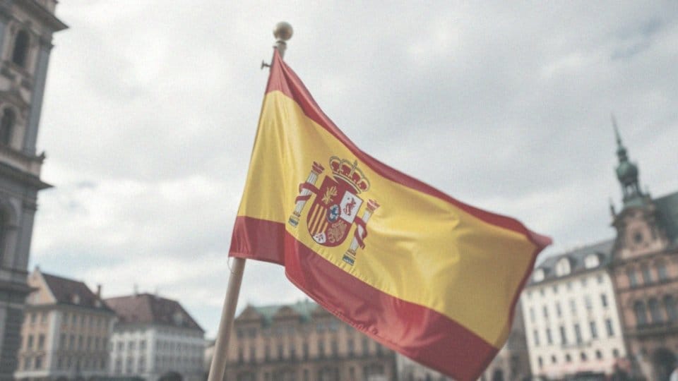 Co znajduje się na fladze Hiszpanii?
