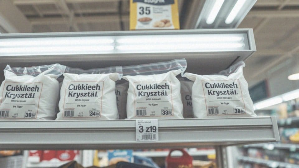 Jakie są ceny cukru białego kryształ 1 kg?
