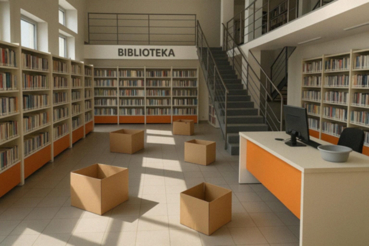 Teatralna uczta w bibliotece z „Alicją w Krainie Czarów”