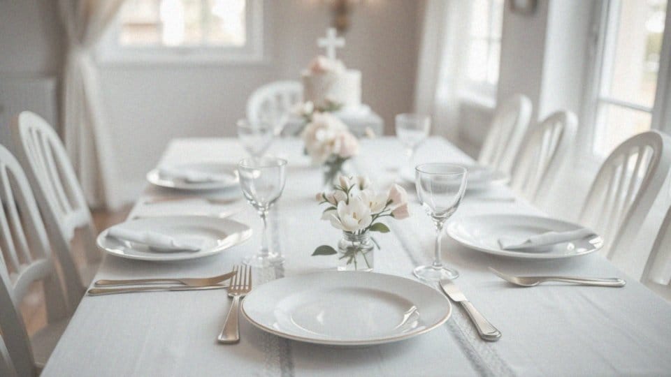 Pomysły dekoracja stołu komunijnego – jak stworzyć wyjątkową atmosferę